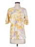 WallpapHER Yellow Short Sleeve Blouse Size S - photo 1