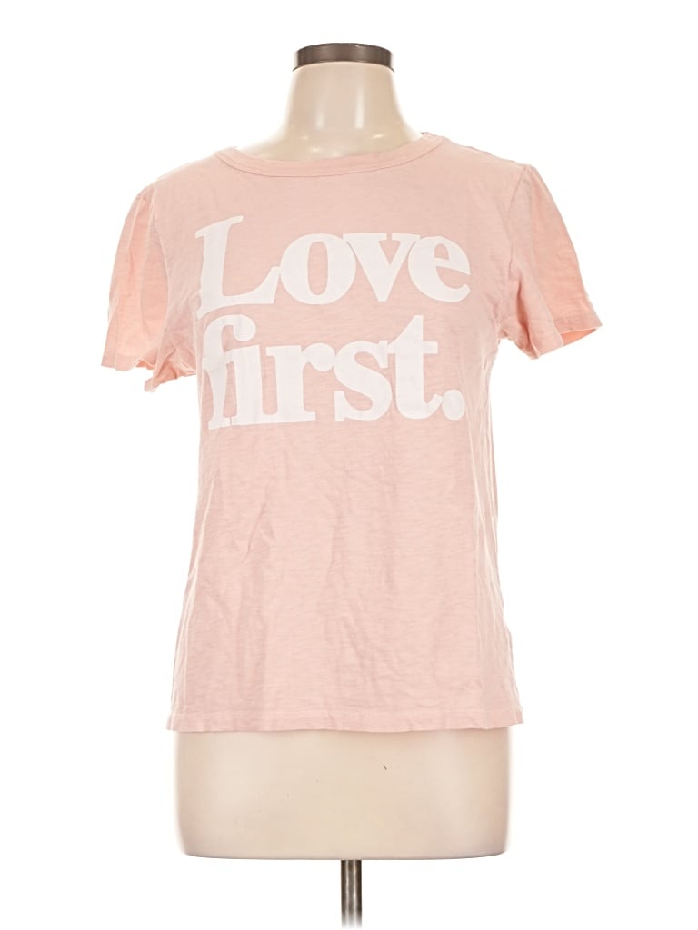 Pre-owned Jcrew Short Sleeve T-shirt In Pink