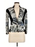 Helmut Lang 100% Viscose Print Gray Blazer Size 6 - photo 1
