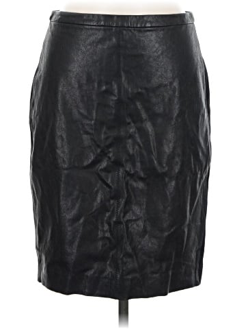 Donna Karan New York Faux Leather Skirt (view 1)