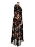 Parker 100% Polyester Print Black Casual Dress Size 14 - photo 4