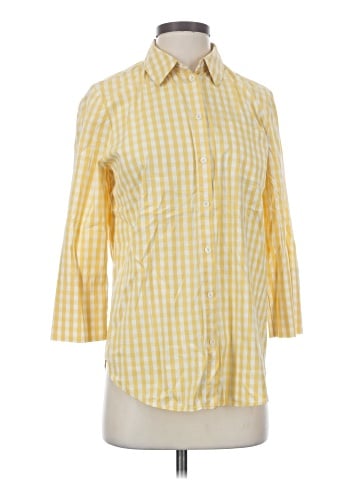 Lafayette 148 New York 3/4 Sleeve Button-Down Shirt (view 1)