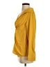 ASOS 100% Polyester Yellow Long Sleeve Blouse Size 4 - photo 5