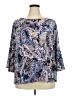 Jones Studio Paisley Blue 3/4 Sleeve Blouse Size 2X - photo 1