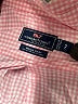 Vineyard Vines Checkered-gingham Pink Long Sleeve Button-Down Shirt Size 7 - photo 3