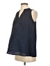 A Pea in the Pod 100% Polyester Blue Sleeveless Blouse Size XS Maternity - photo 1