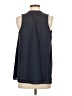 A Pea in the Pod 100% Polyester Blue Sleeveless Blouse Size XS Maternity - photo 2
