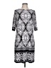 Studio One Print Gray Casual Dress Size L - photo 1