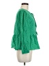 Unbranded Green Long Sleeve Blouse Size M - photo 4