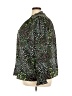 Cooper & Ella 100% Polyester Animal Print Green Long Sleeve Blouse Size 3X - photo 5