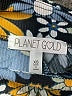 Planet Gold Print Blue Casual Pants Size XS - photo 7