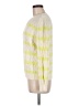 Lands' End 100% Cotton Chevron-herringbone Yellow Pullover Sweater Size M - photo 5