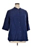 Erin London Blue 3/4 Sleeve Button-Down Shirt Size 1X - photo 1