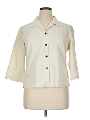 Caribbean Joe 3/4 Sleeve Button-Down Shirt (view 1)