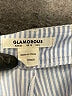 Glamorous 100% Polyester Stripes Blue Shorts Size 6 - photo 3