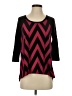 Moa Moa 100% Polyester Burgundy 3/4 Sleeve Top Size S - photo 1