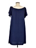 West Loop Solid Blue Casual Dress Size M - photo 2