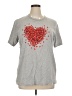 Canvas Hearts Gray Short Sleeve T-Shirt Size XL - photo 1