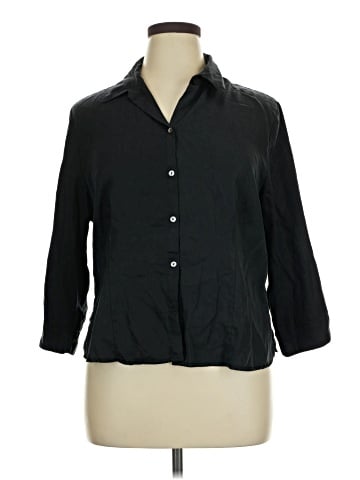 Valerie Stevens 3/4 Sleeve Button-Down Shirt (view 1)