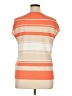 Basler 100% Polyester Stripes Orange Pullover Sweater Size EU 46 / US 16 - photo 2