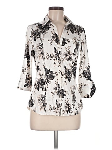 White House Black Market 3/4 Sleeve Blouse (view 1)