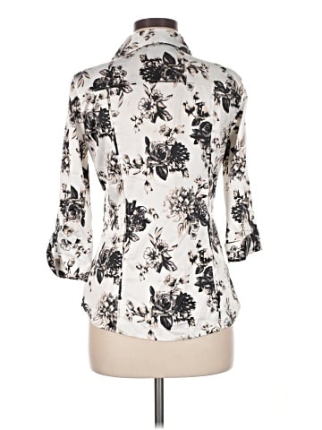 White House Black Market 3/4 Sleeve Blouse (view 2)