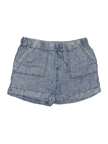 Aqua Denim Shorts (view 1)