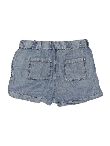 Aqua Denim Shorts (view 2)