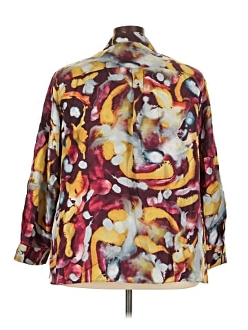 Lafayette 148 New York 3/4 Sleeve Silk Top (view 2)
