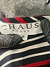 Chaus 100% Polyester Stripes Black Short Sleeve Top Size 16 - photo 7