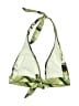 Split Green Swimsuit Top Size L - photo 2