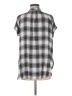 Lucky Penny Plaid Gray Short Sleeve Blouse Size M - photo 2