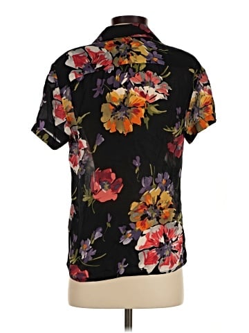 Linda Allard Ellen Tracy Short Sleeve Silk Top (view 2)