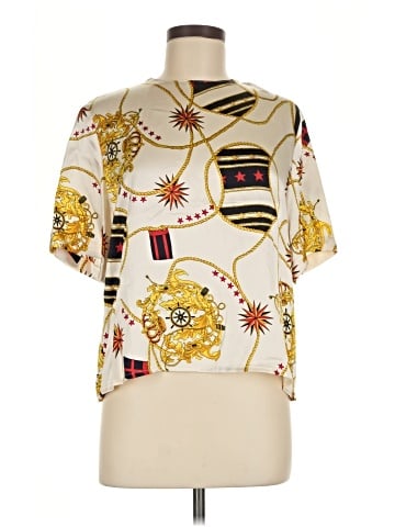 Saks Fifth Avenue Short Sleeve Silk Top (view 1)