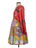 Let Me Be Paisley Red Casual Dress Size XS - photo 5
