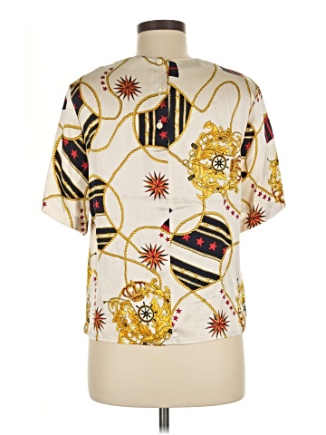 Saks Fifth Avenue Short Sleeve Silk Top (view 2)