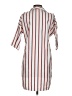 Kule 100% Cotton Stripes White Casual Dress Size XS - photo 2