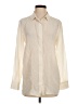 Iris & Ink 100% Silk Ivory Long Sleeve Silk Top Size 4 - photo 1