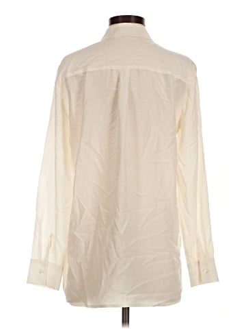 Iris & Ink Long Sleeve Silk Top (view 2)