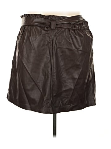 ELOQUII Faux Leather Skirt (view 2)