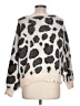 Umgee Animal Print Ivory Pullover Sweater Size L - photo 2