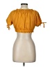 Mileage 100% Polyester Orange Short Sleeve Top Size L - photo 2