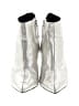 Mango Metallic Silver Ankle Boots Size EU 37 - photo 2