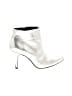 Mango Metallic Silver Ankle Boots Size EU 37 - photo 1