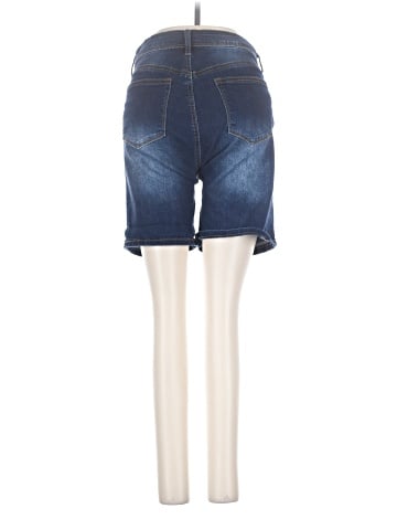 Indigo Poppy Denim Shorts (view 2)
