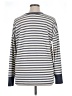 Ann Taylor LOFT Stripes Gray Pullover Sweater Size XL - photo 2