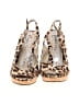 Candie's Animal Print Tan Wedges Size 9 1/2 - photo 2