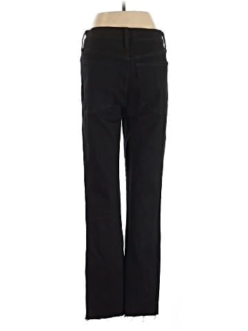 Madewell Tall Stovepipe Jeans in Black Rinse Wash (view 2)