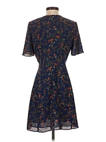 Madewell Amaranth Wrap Dress in Moonless Floral (view 2)