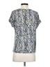 Cure Blue Short Sleeve Blouse Size S - photo 2